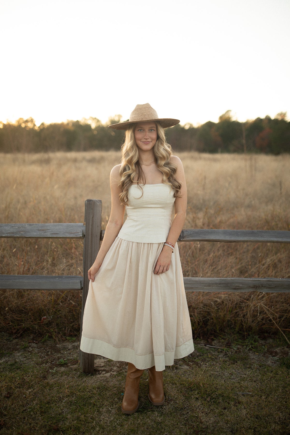 Cortney Corset Dress (ecru)