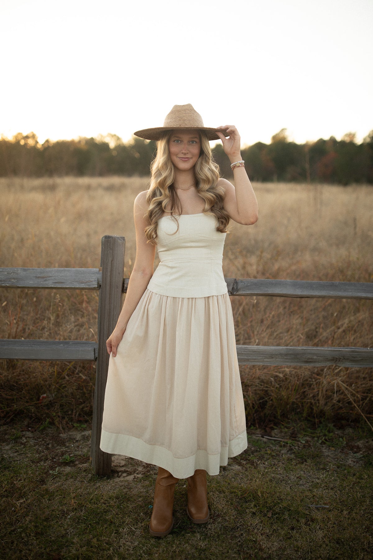 Cortney Corset Dress (ecru)