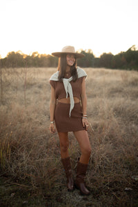 Chestnut Sweater Skirt