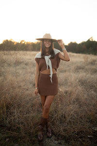 Chestnut Sweater Top