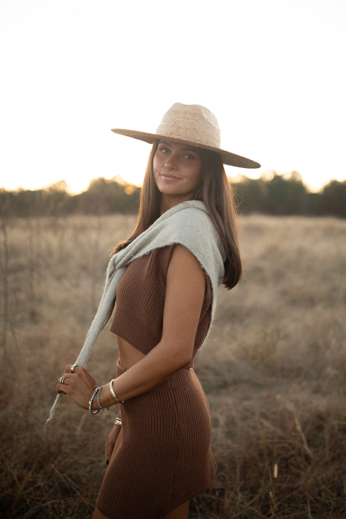 Chestnut Sweater Skirt
