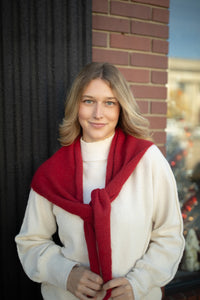 Westover Triangle Scarf (poppy)