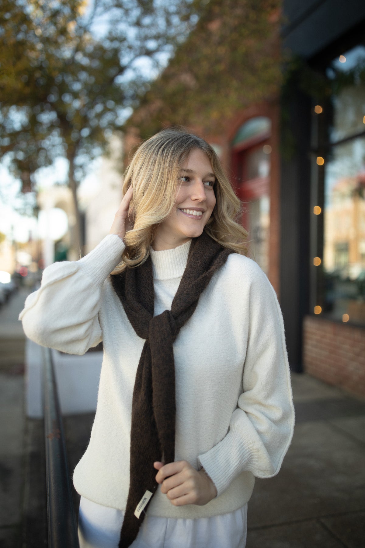 Westover Triangle Scarf (chocolate)