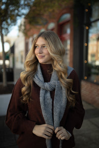 Westover Triangle Scarf (smoke)