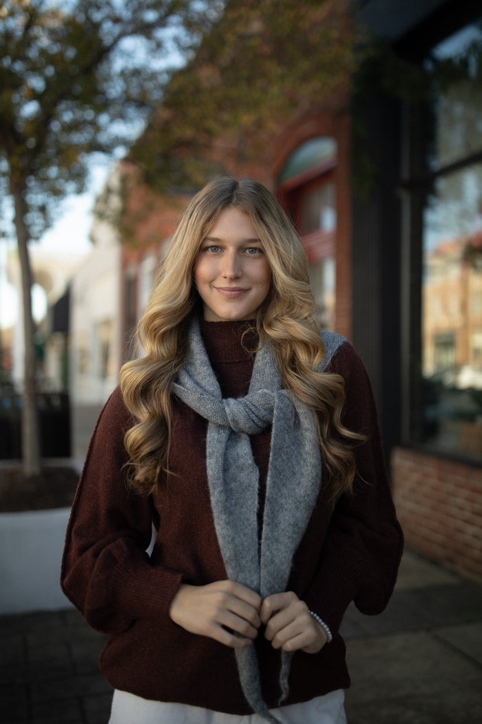 Westover Triangle Scarf (smoke)