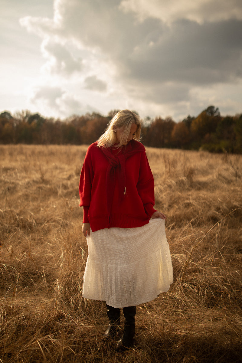 The Oliver Sweater (ruby)