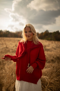 The Oliver Sweater (ruby)