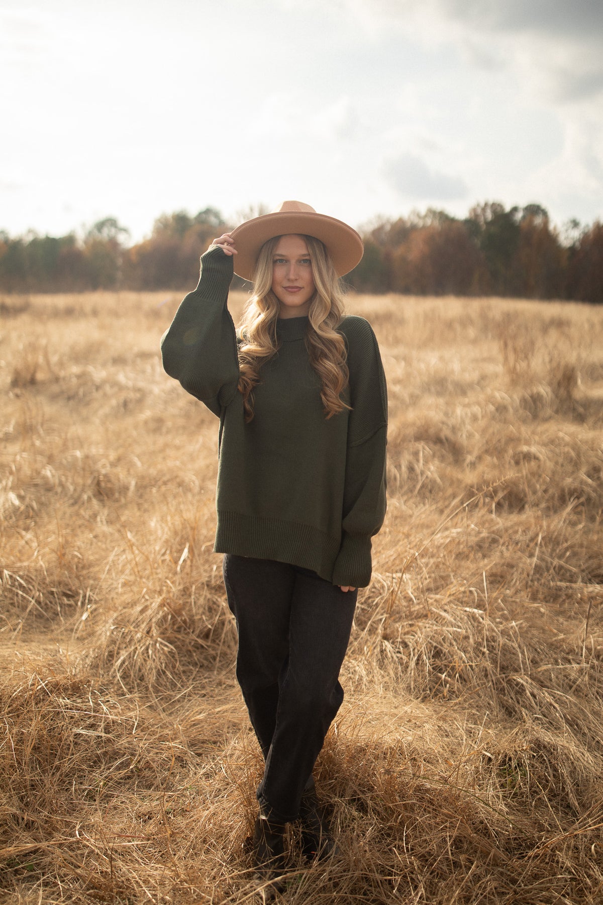 The Oliver Sweater (olive)