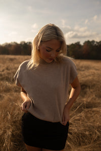 Classic Mockneck Top (h mocha)