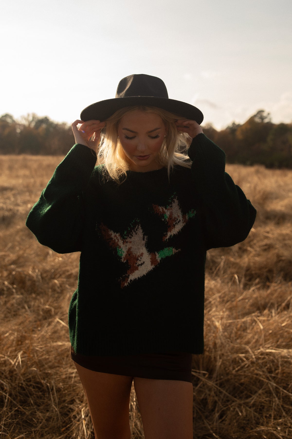 Vintage Duck Sweater (hunter green)