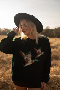 Vintage Duck Sweater (hunter green)