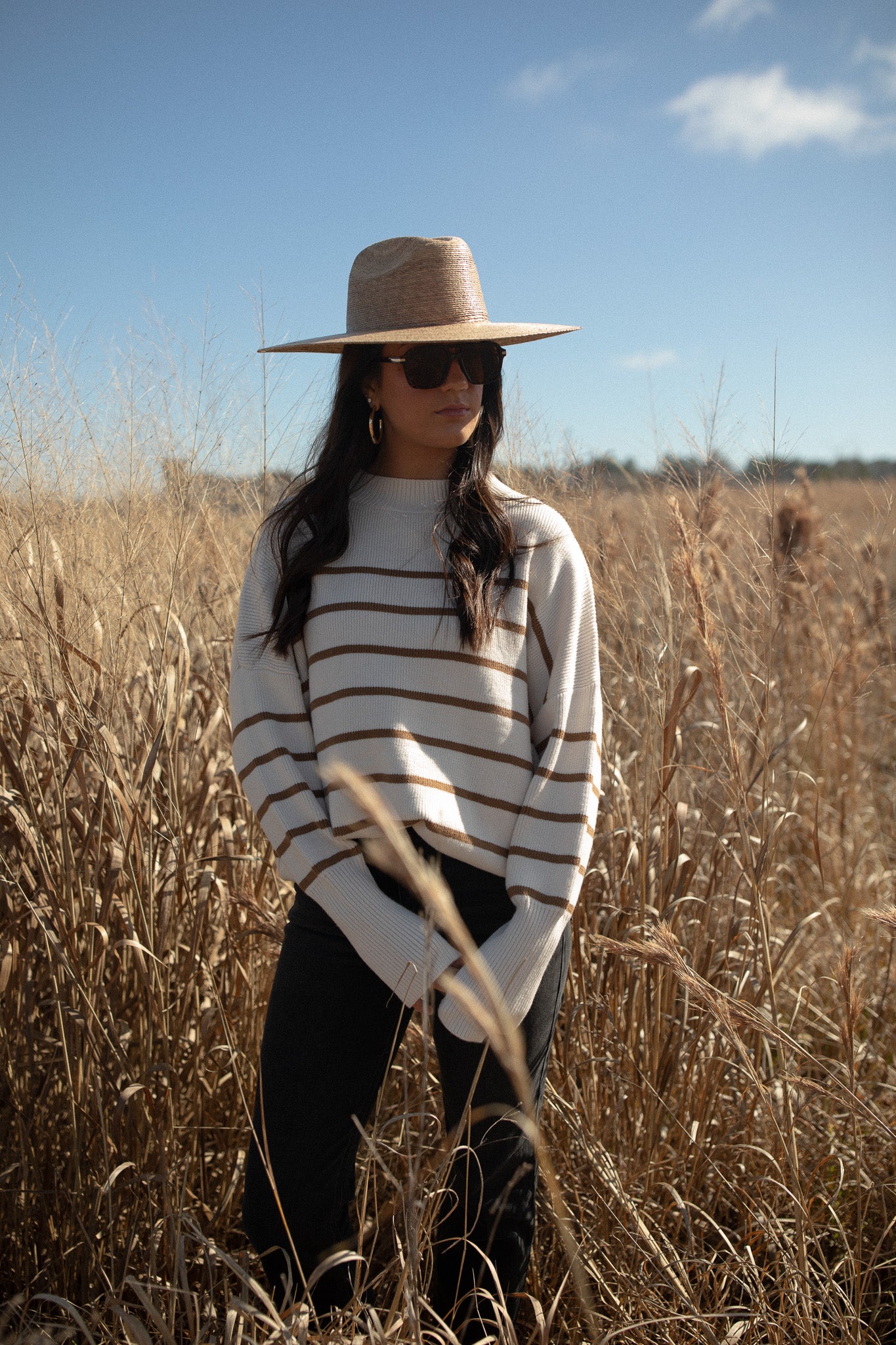 Natural Striped Sweater