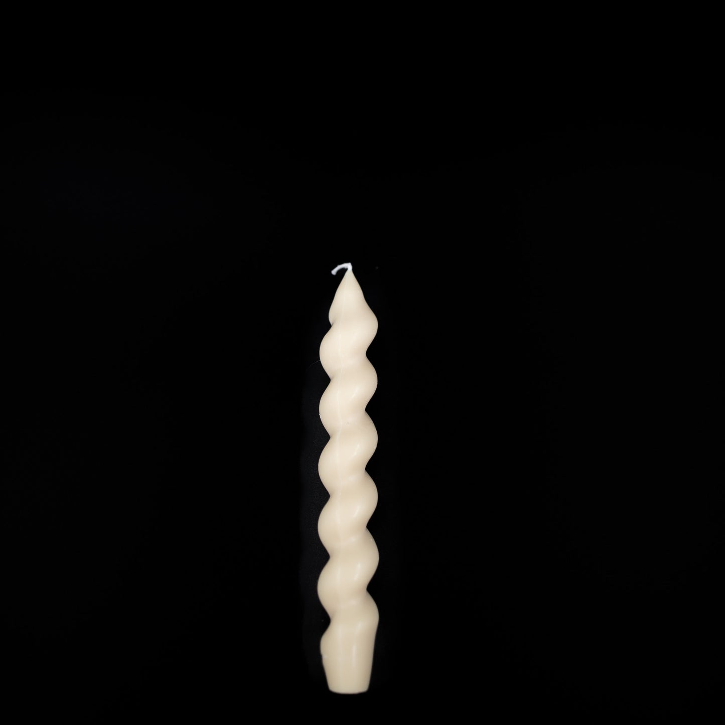Cream Twisted Taper Candle