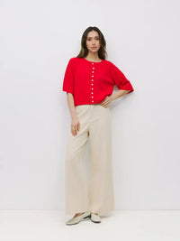 The Stacey Cardigan (red)