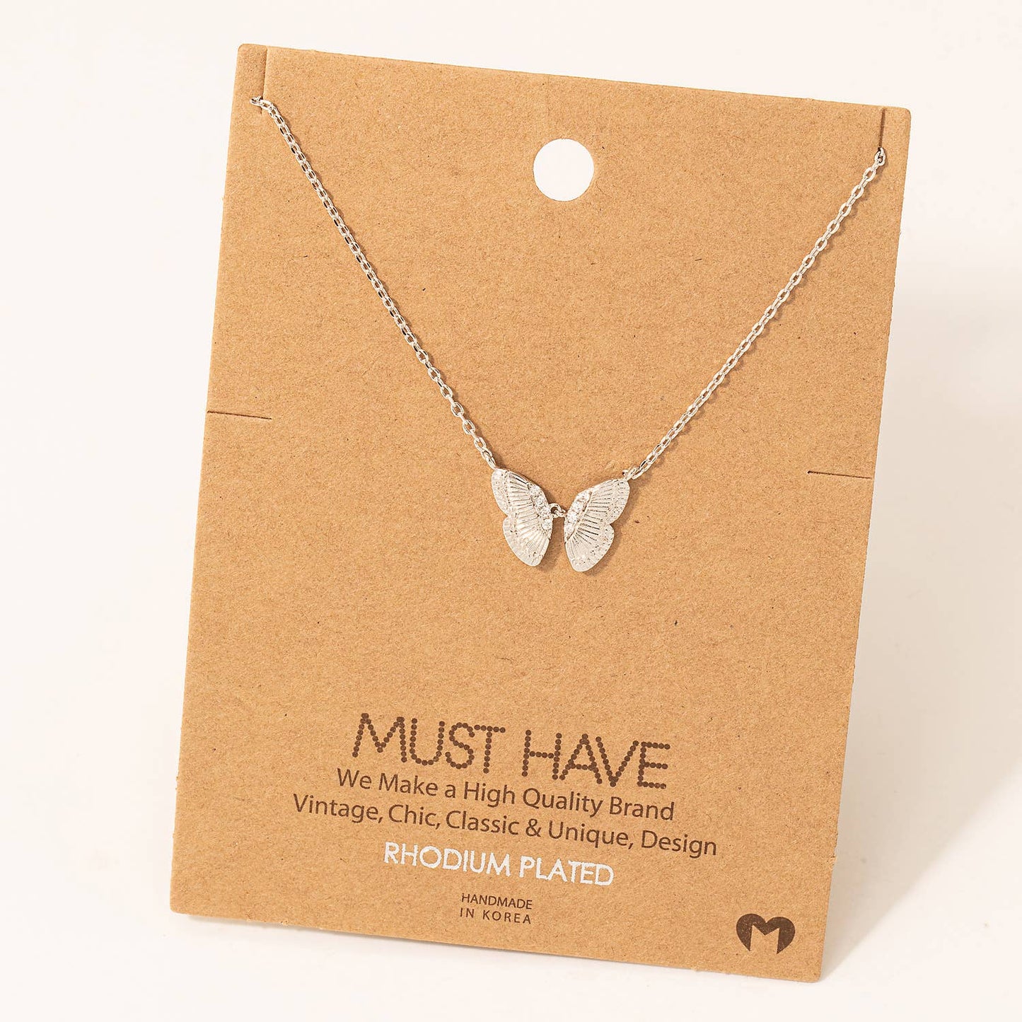 Butterfly Wings Pendant Necklace