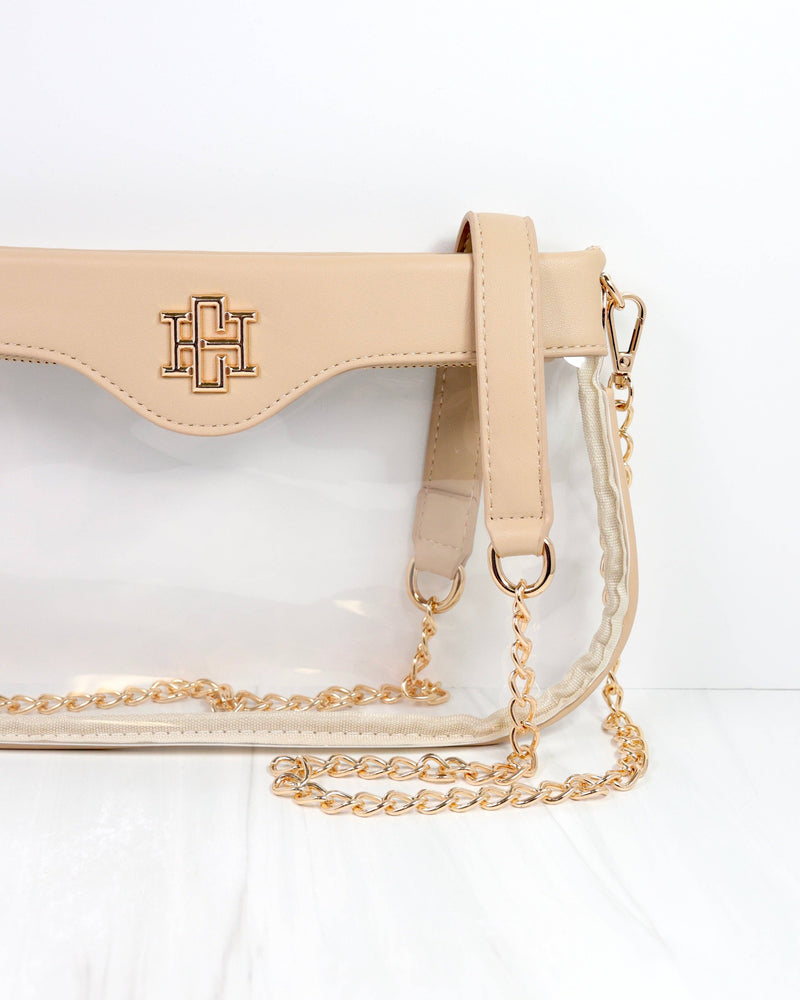 Madi Clear Crossbody NUDE