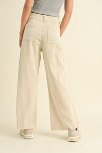 Marine Fit Wide Leg Pants (cream)