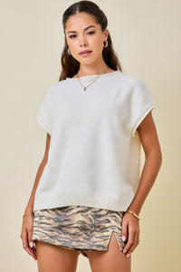 Parks Sweater Top (ivory) - GEORGE-MARY'S
