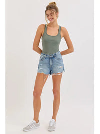 Reeves High Rise Denim Shorts - GEORGE-MARY'S