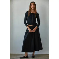 Baker Midi Skirt (black)