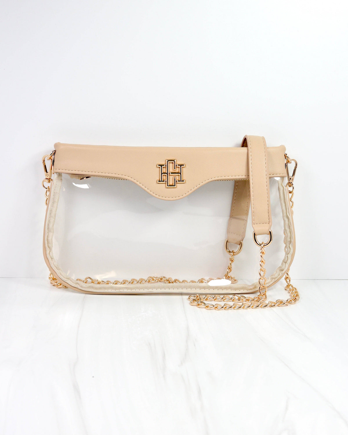 Madi Clear Crossbody NUDE