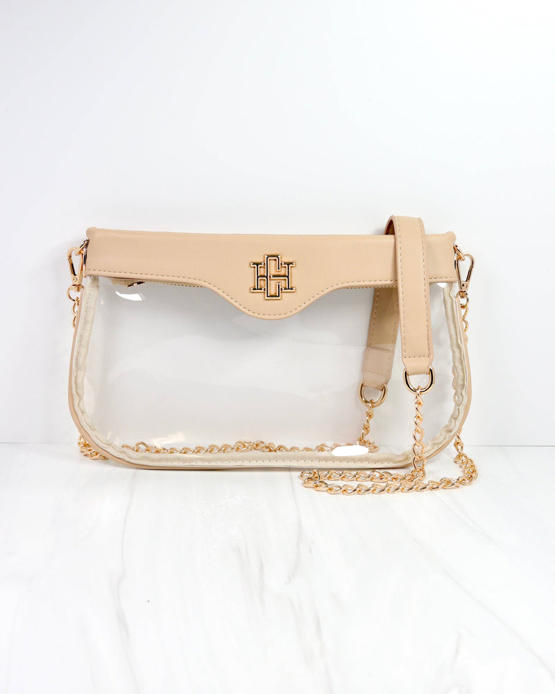 Madi Clear Crossbody NUDE