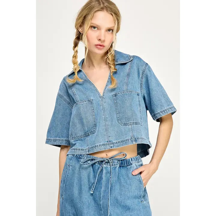 Darcy Denim Top