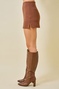 Lennon Crepe Skort (brown)