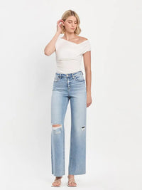 Cult Distressed Wide Leg Denim