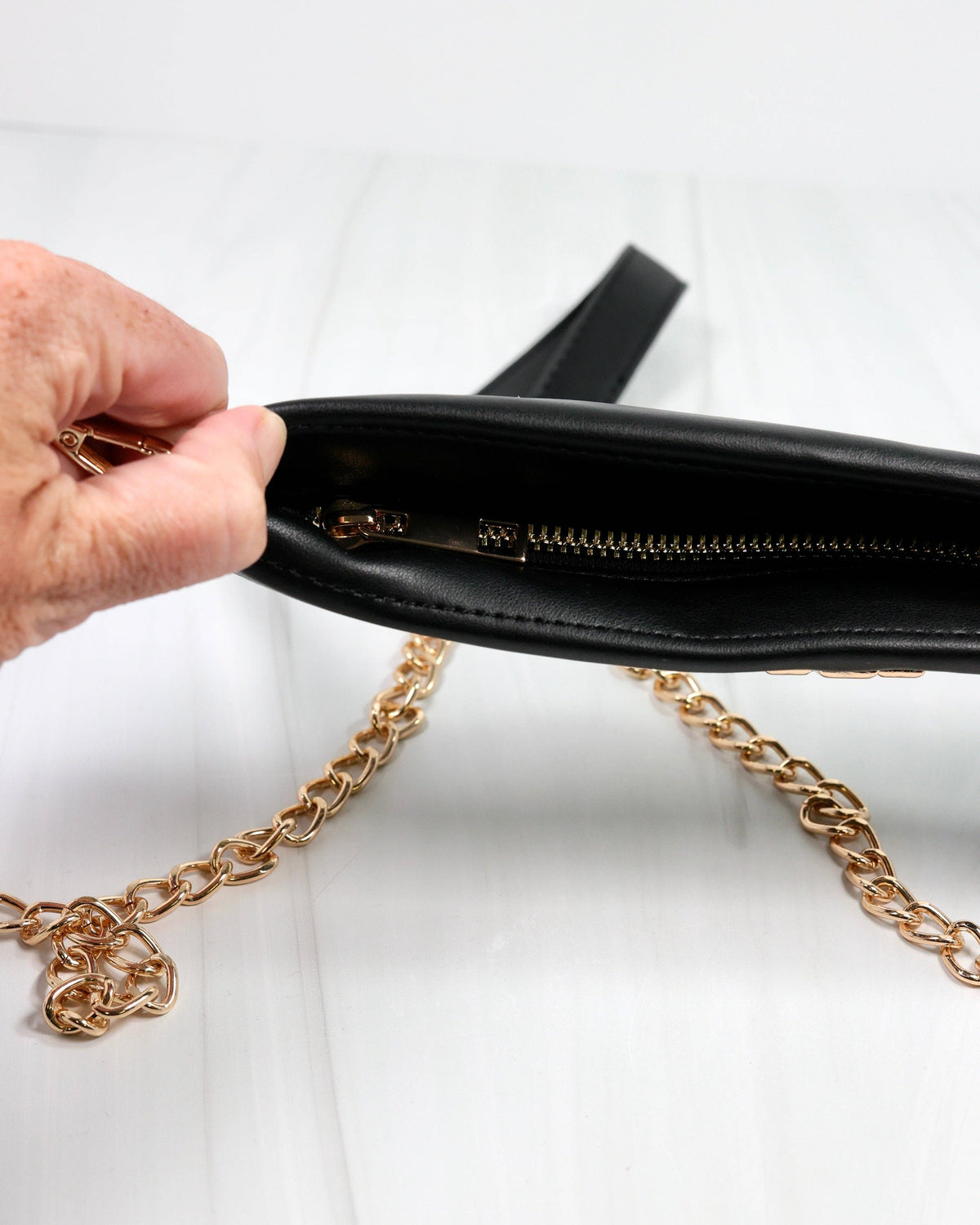 Madi Clear Crossbody BLACK