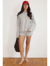 Bailey Striped Lounge Shorts