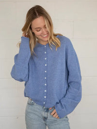 The Piper Cardigan (dusty blue)