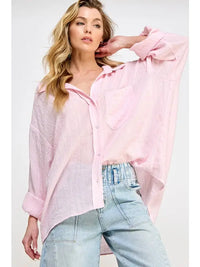 BEST SELLER Fair Weather Blouse (pink) - GEORGE-MARY'S
