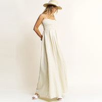 Striped Maxi Dress (khaki)