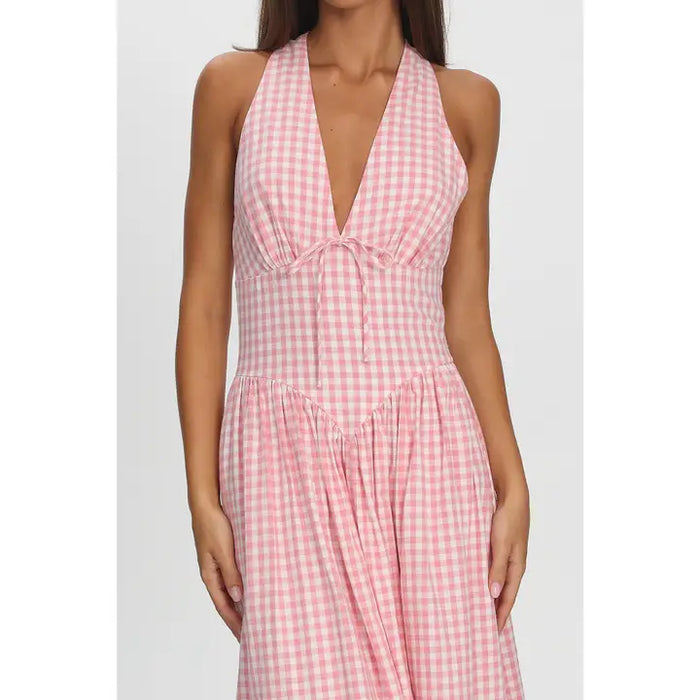 Polly Gingham Maxi Dress