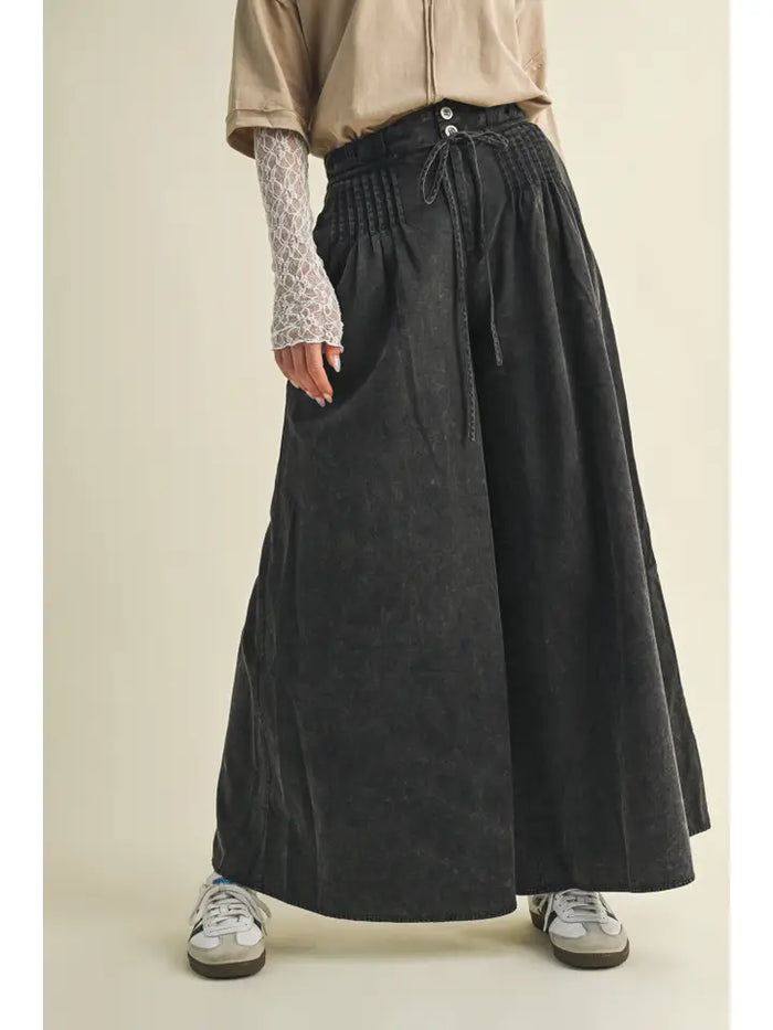 The Pintuck Pants (black)