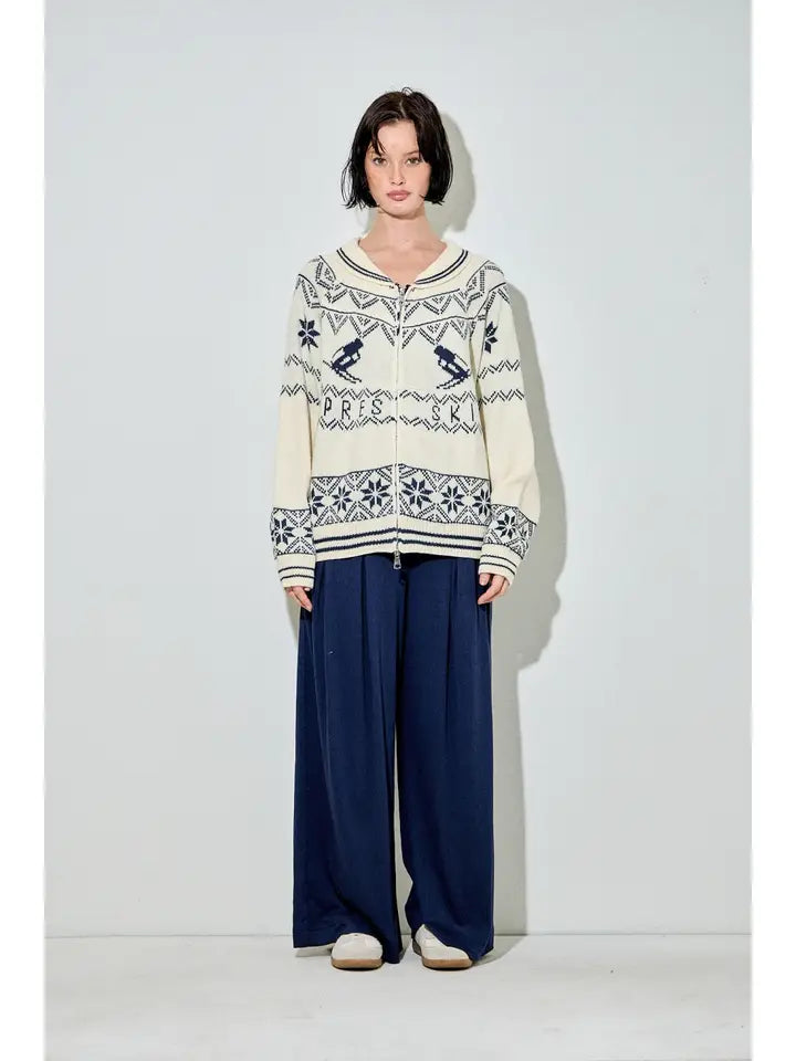 Apres Ski Sweater (cream/blue)