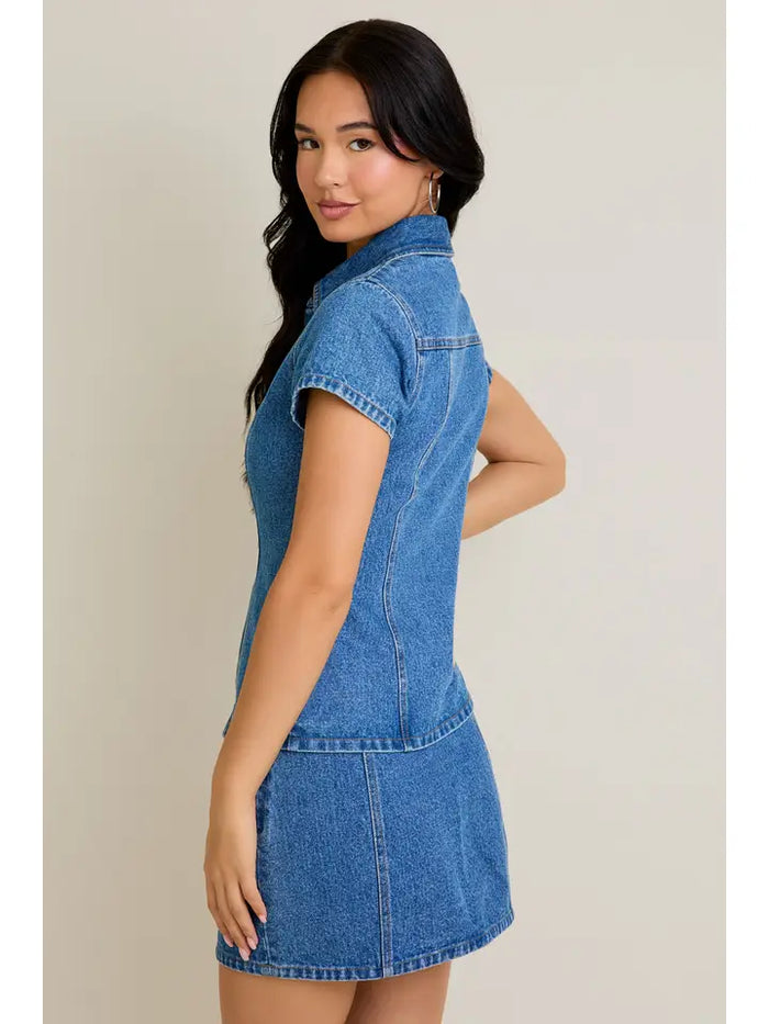 Mason Denim Top