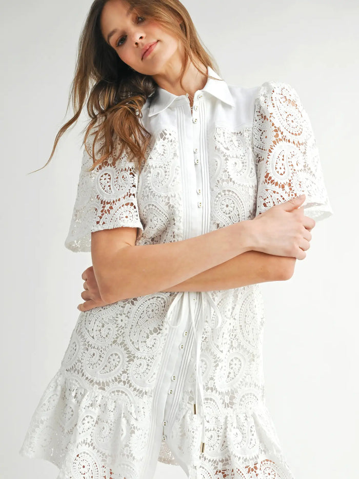 Emry Eyelet Dress