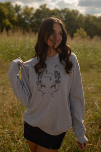 Skeleton Sweatshirt (heather grey)
