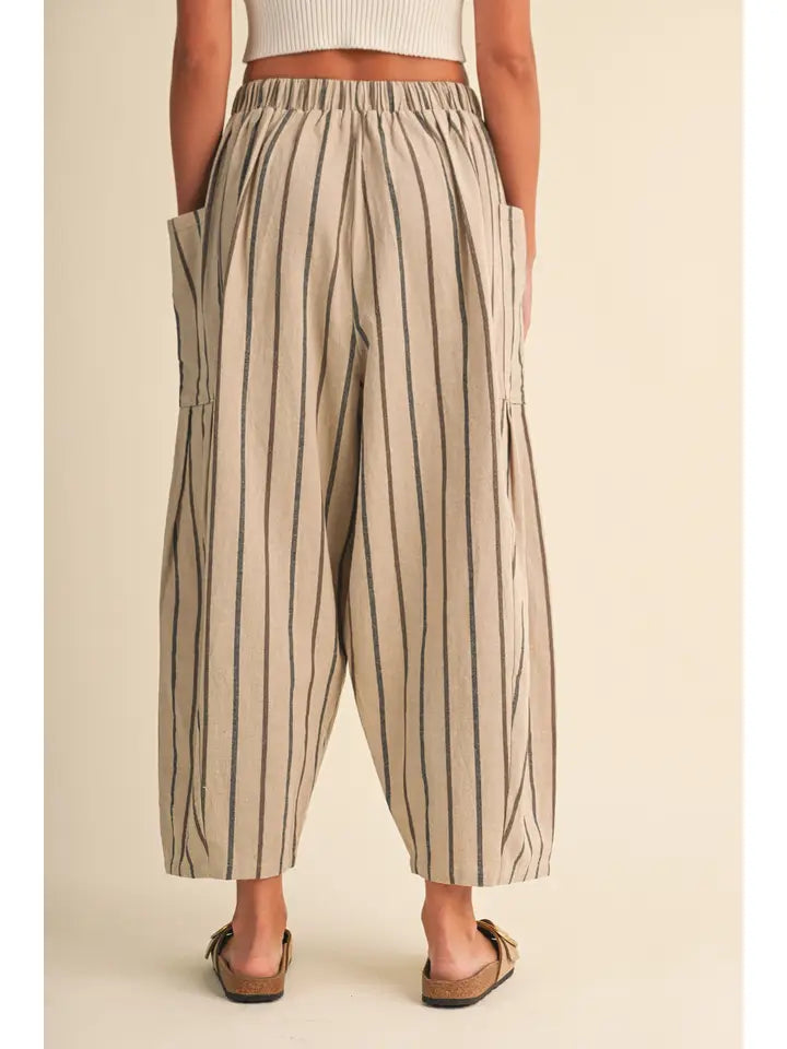 Morrison Barrel Pants (taupe) - GEORGE-MARY'S