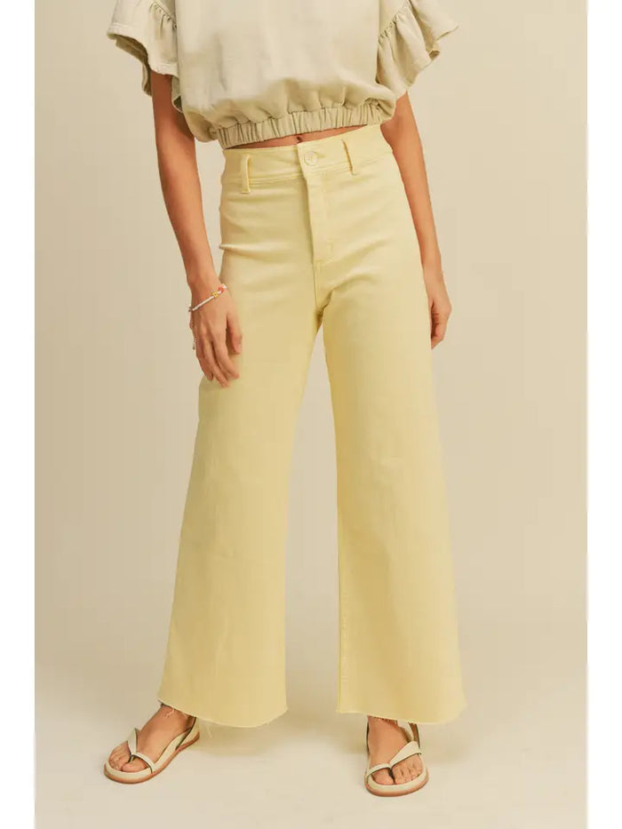 Marine Fit Wide Leg Pants (banana)