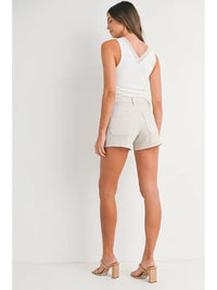 Patch Pocket Shorts (ecru)