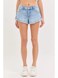 Krewes Cuffed Denim Shorts