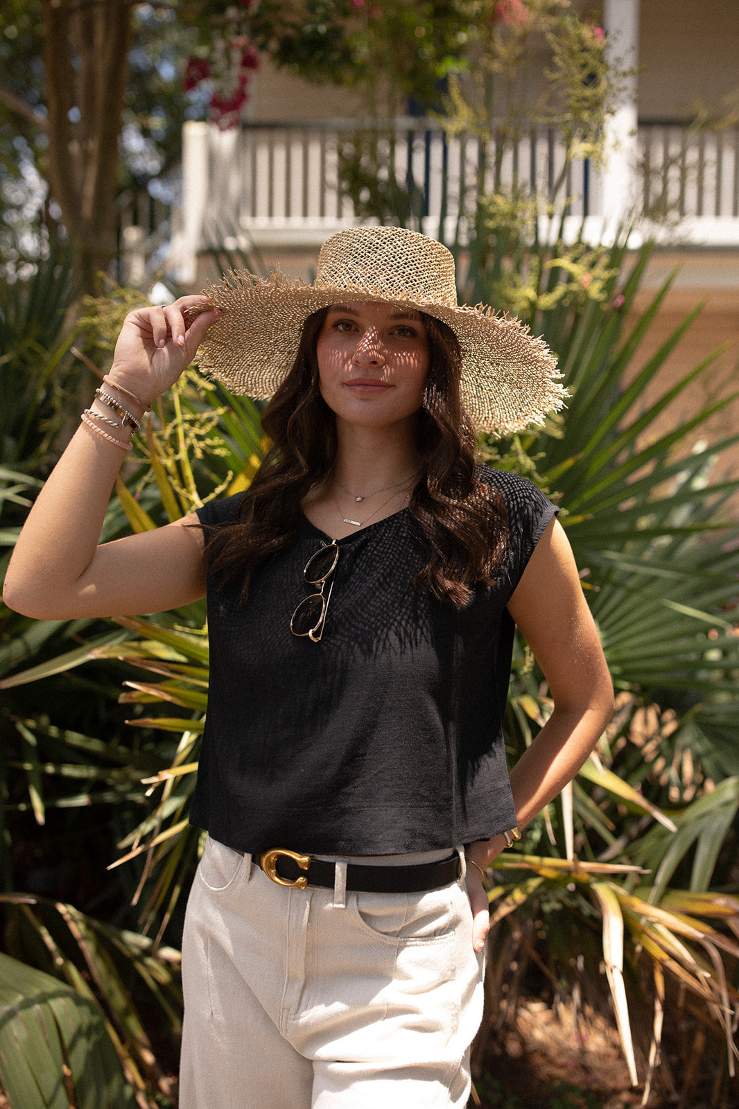 Classic Linen Top (black)