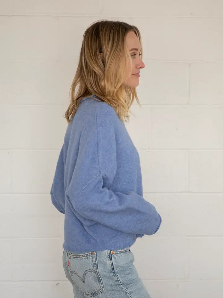 The Piper Cardigan (dusty blue)