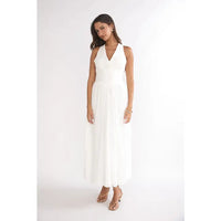 Byron Eyelet Maxi Dress (white) - GEORGE-MARY'S