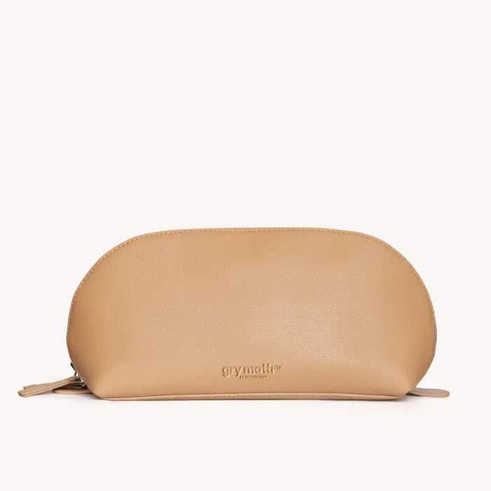 Vegan Leather Dome Small Poutch (sand) - GEORGE-MARY'S