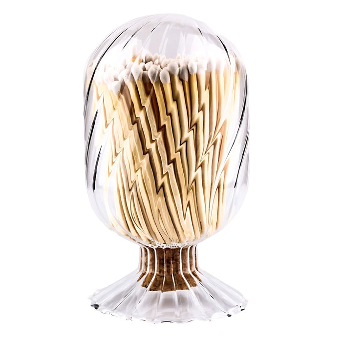 Spiral Glass Match Cloche