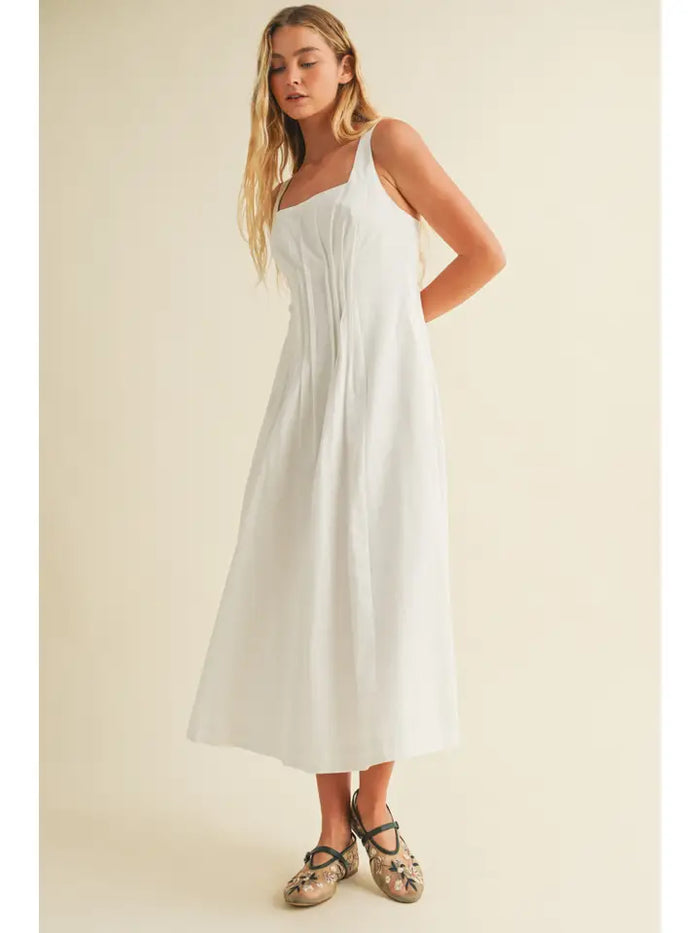 Pintucked Cottage Core Dress
